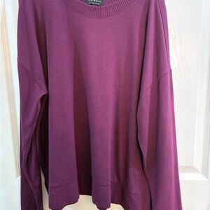 Lucky Brand Purple Crew Neck Sweater